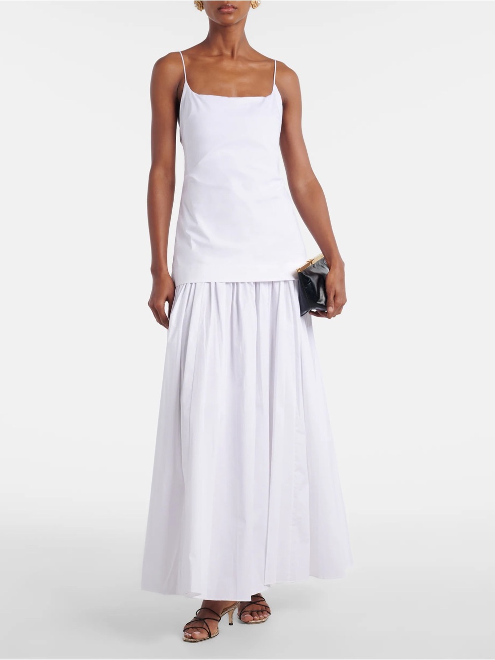 STAUD Ari White Dress